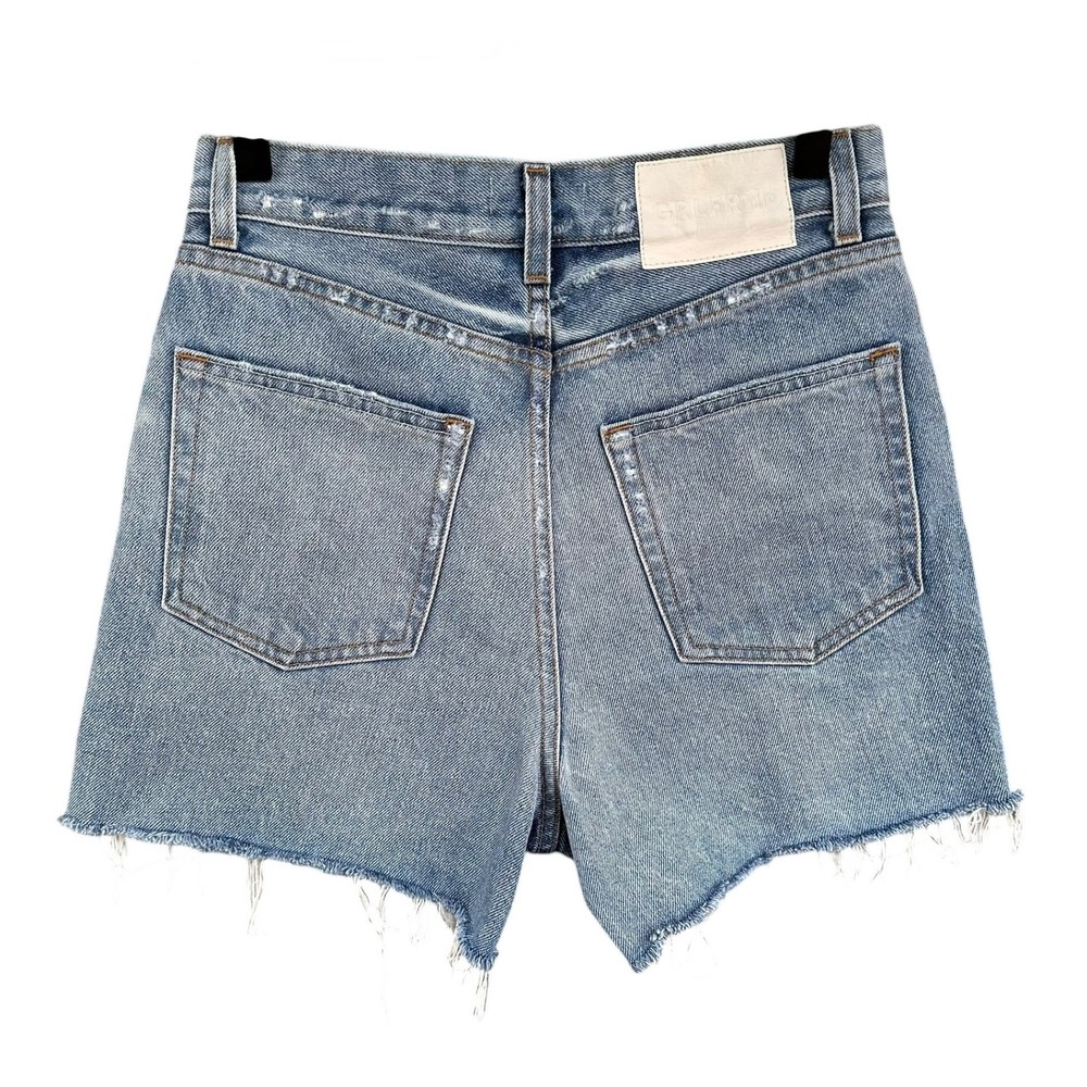 GRLFRND The Jules Super High Rise Vintage Cotton Denim Cutoff Shorts Size 25 - Picture 2 of 9